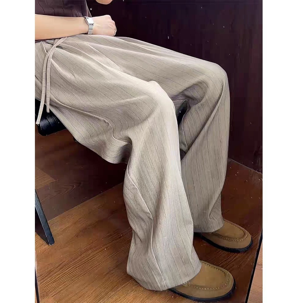 Mens Stylish Casual Loose-fitting Straight-leg Pants