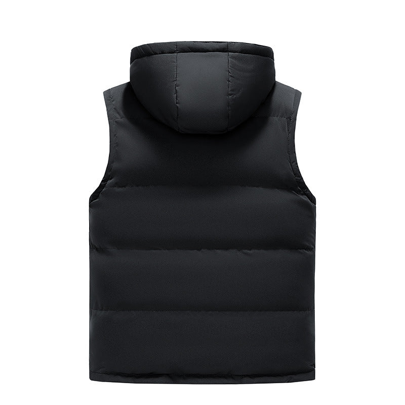 Mens Casual Solid-color Slim-fit Vest
