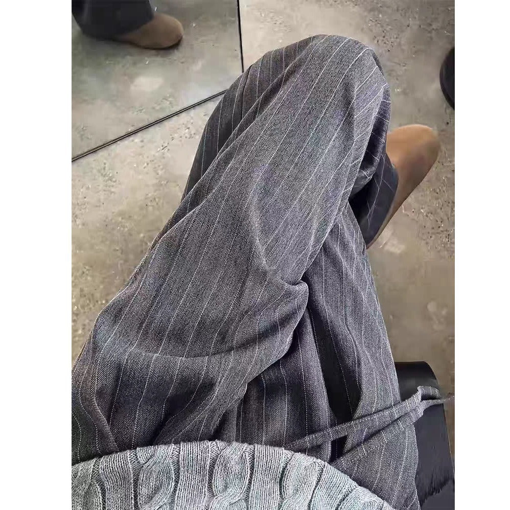 Mens Stylish Casual Loose-fitting Straight-leg Pants