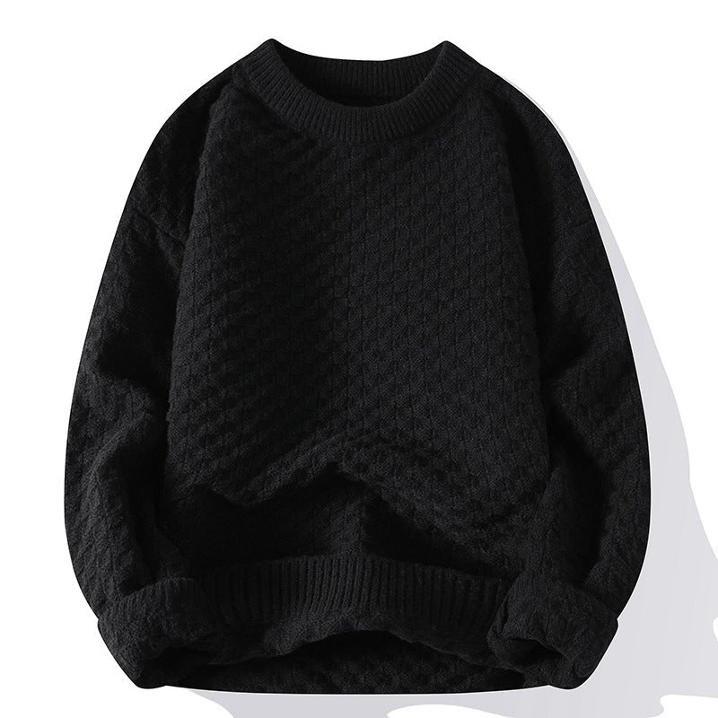 Mens Crew-Neck Sweater For Fall And Winter