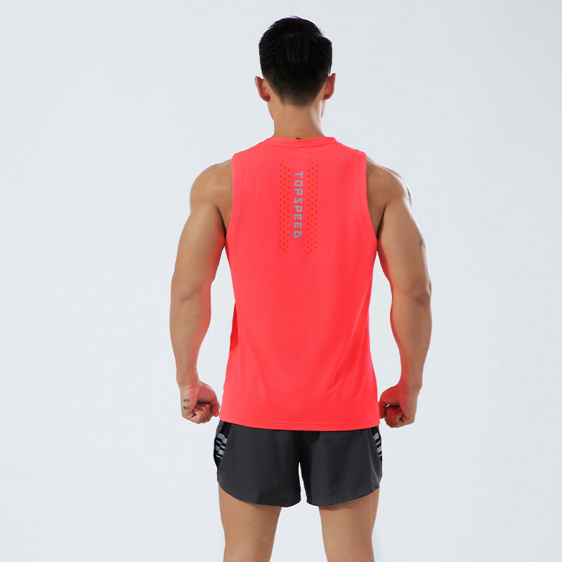 Mens Plus-Size Stretchy Breathable Tank Top