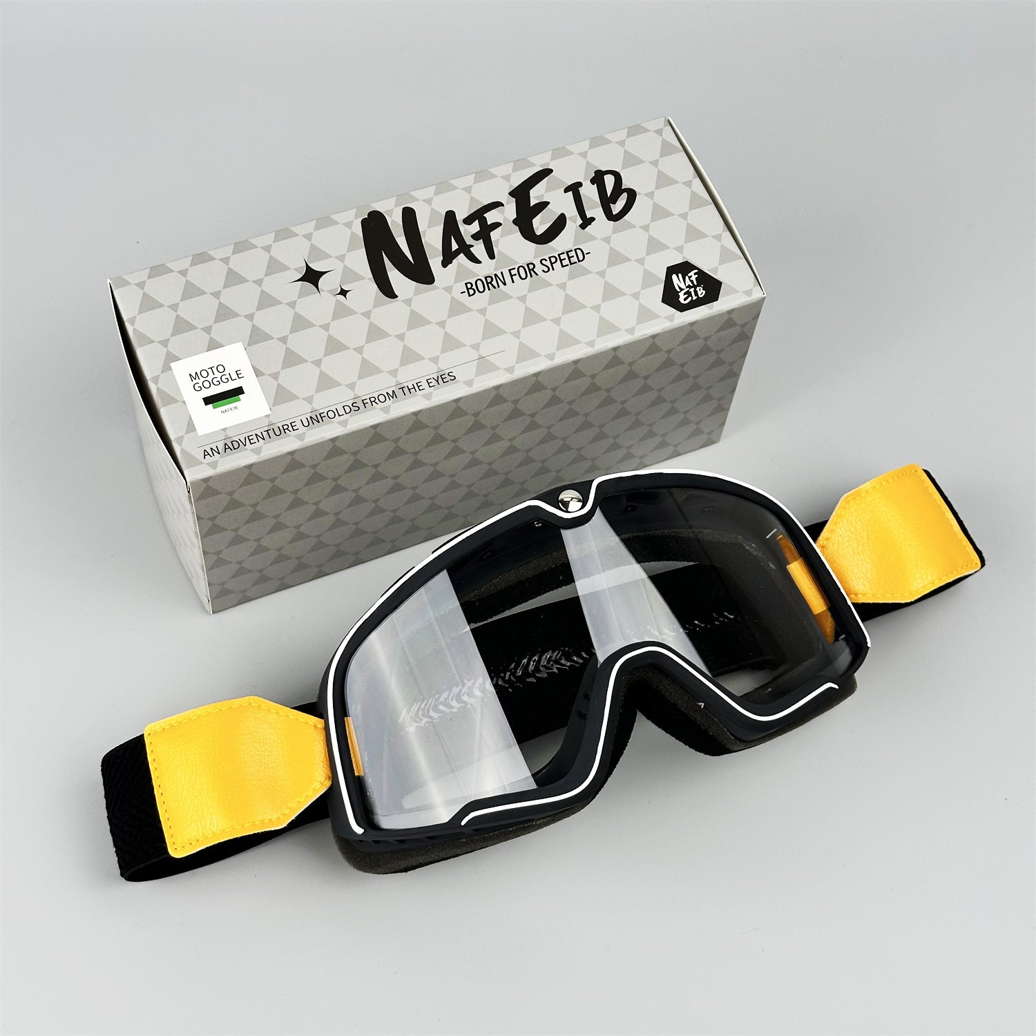 Retro-style DEUS Motorcycle Helmet Goggles