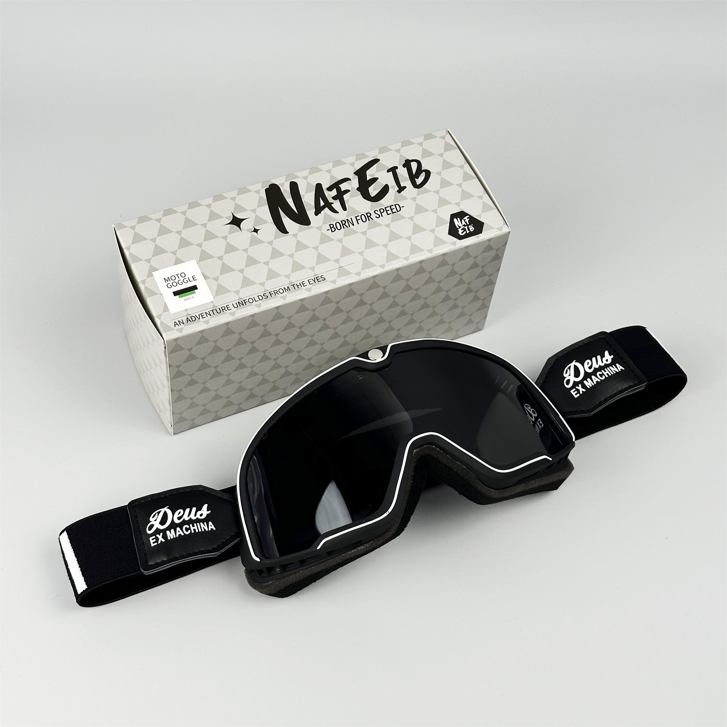 Retro-style DEUS Motorcycle Helmet Goggles