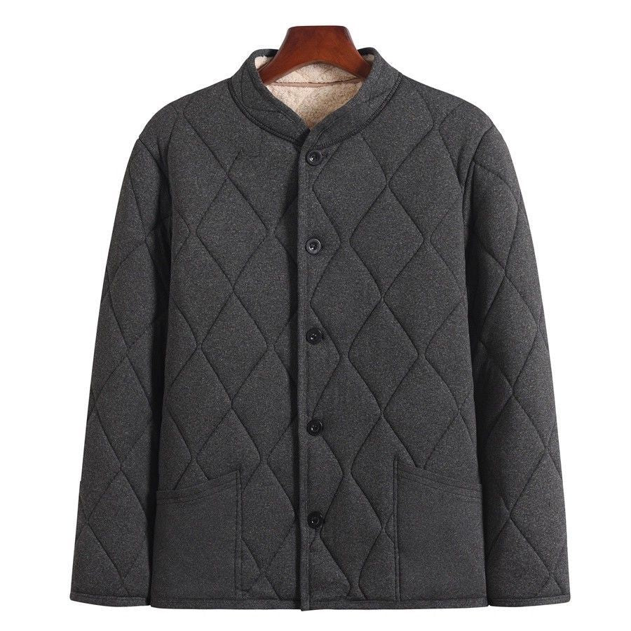 Men's Fleece Lined Thick Cotton Padded Jacket