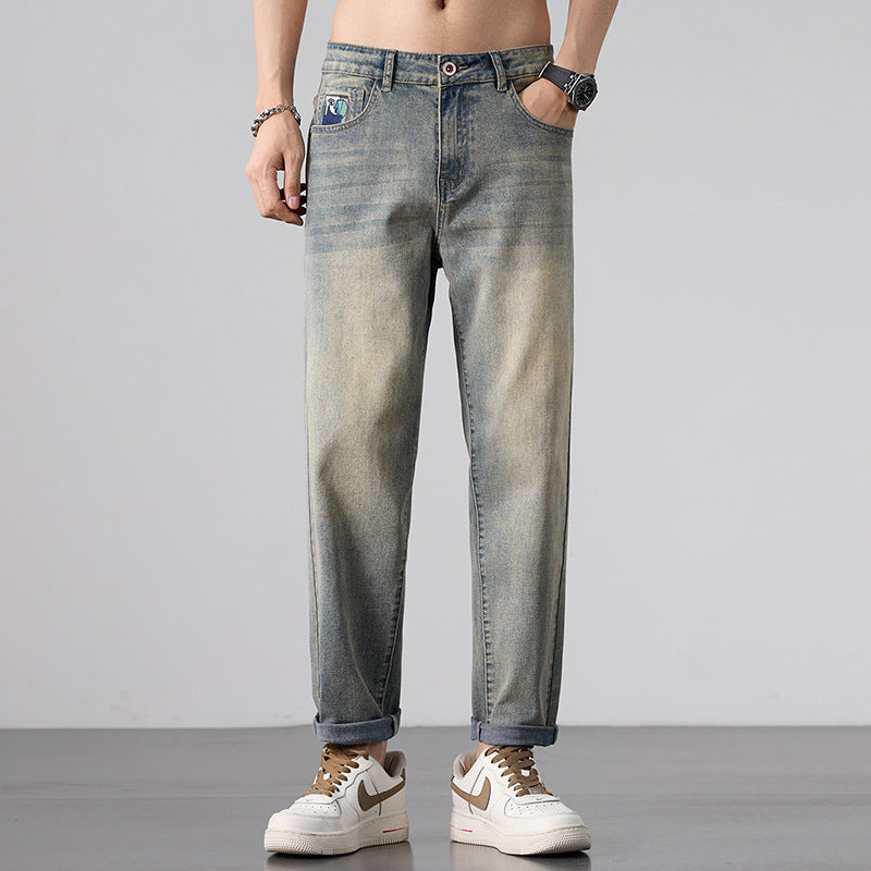 Mens Stretch Slim-Fit Denim Jeans