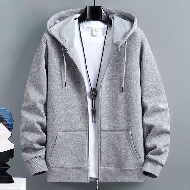 Mens Loose-Fit Hooded Cardigan Sweater For FallWinter