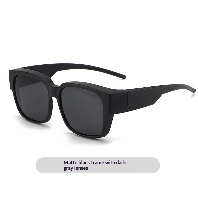 Blue-lens Sun Visor Sunglasses For Outdoor Driving