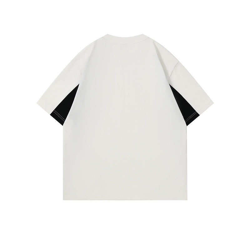 Men's Summer Patchwork Basketball T-Shirt