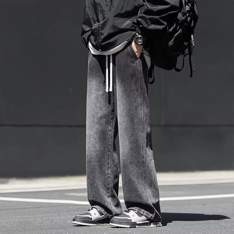 Straight-leg Relaxed-fit American-style Mens Jeans