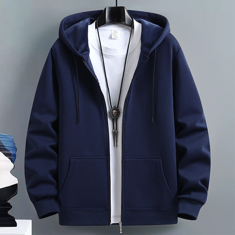 Mens Loose-Fit Hooded Cardigan Sweater For FallWinter