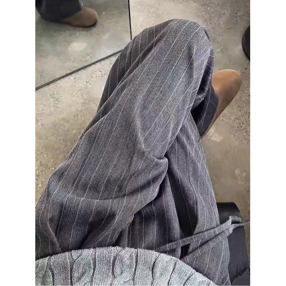 Mens Stylish Casual Loose-fitting Straight-leg Pants