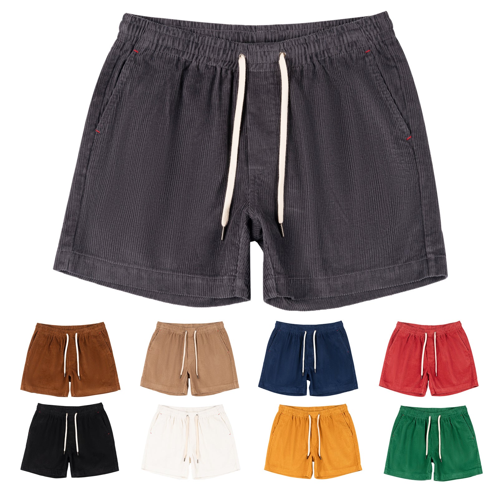 Men Fashionable Casual Cotton Corduroy Shorts