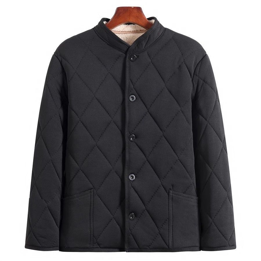 Men's Fleece Lined Thick Cotton Padded Jacket