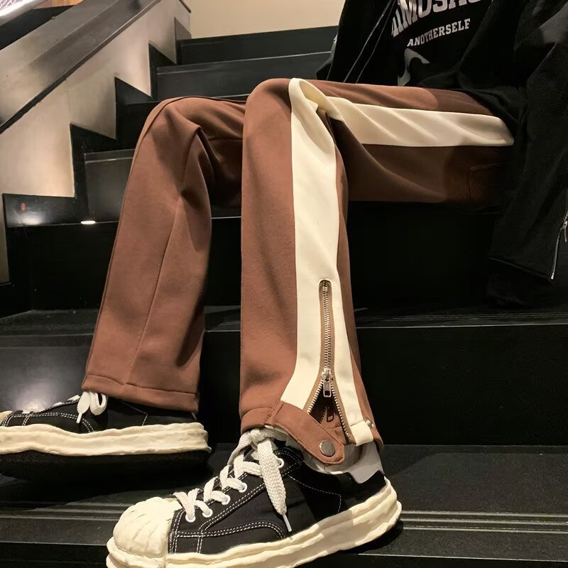 Mens Loose Fitting Straight Leg Summer Pants