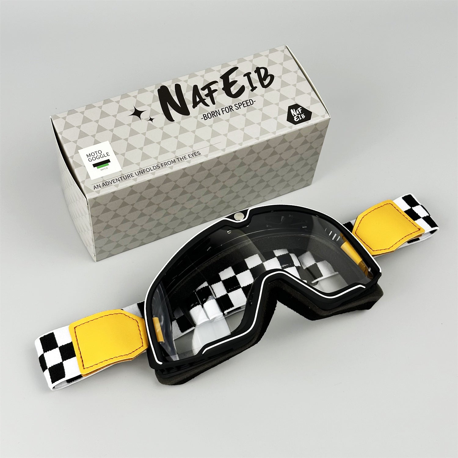 Retro-style DEUS Motorcycle Helmet Goggles