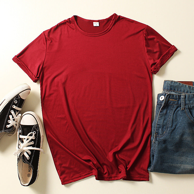 Summer Clothing Crew-neck Blank T-shirts For Men And Women