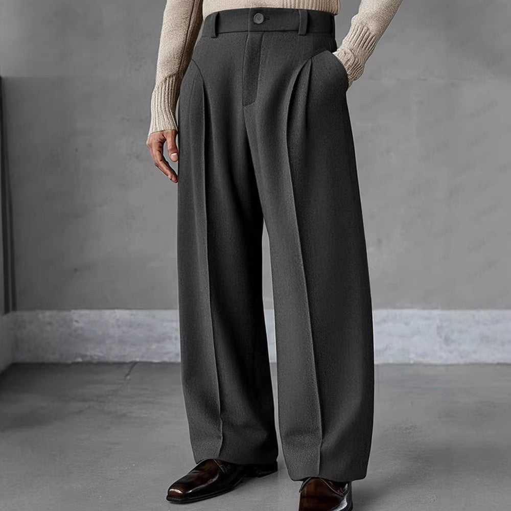 New Mens High-waisted Wide-leg Machete Pants