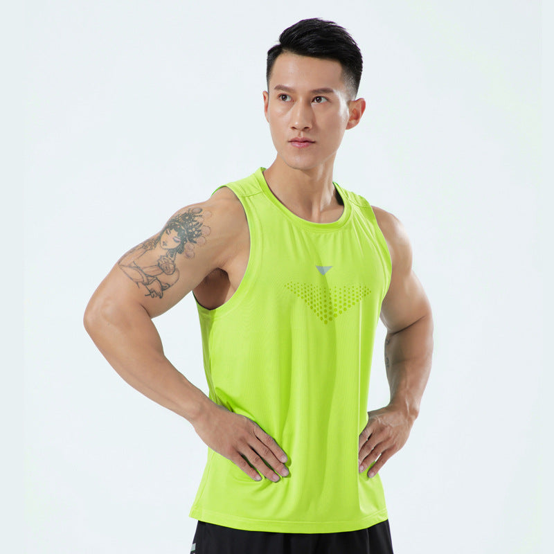 Mens Plus-Size Stretchy Breathable Tank Top