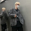 Mens Retro Denim Jacket Loose And Casual