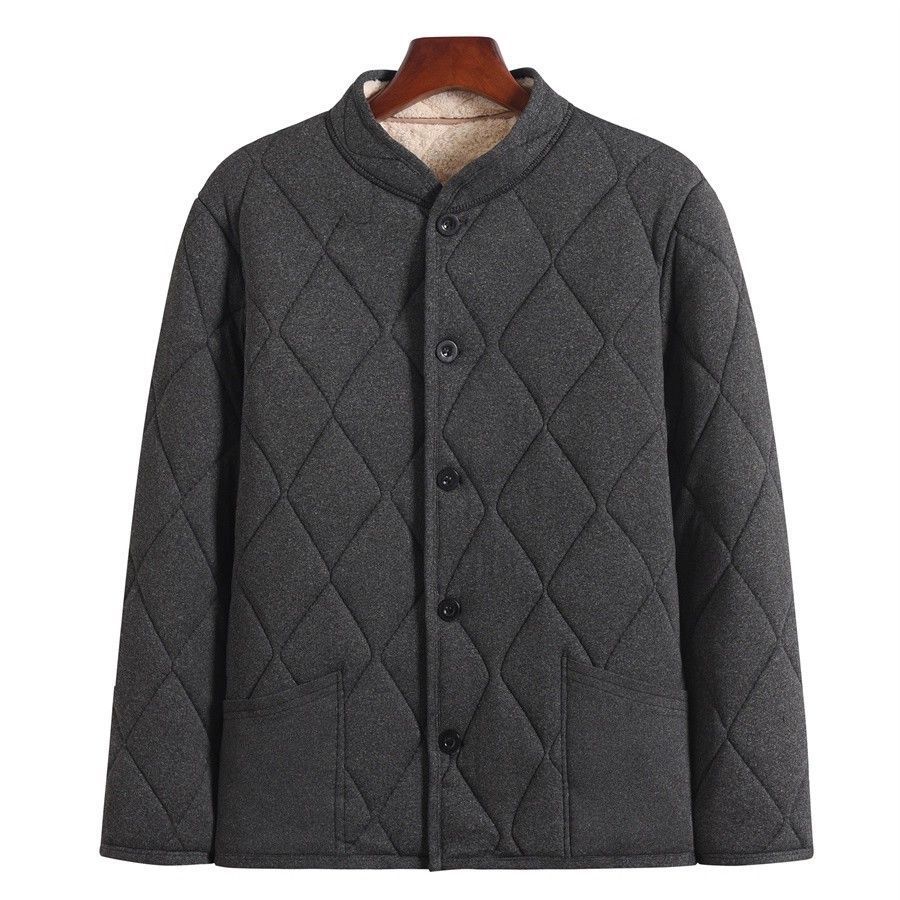 Men's Fleece Lined Thick Cotton Padded Jacket