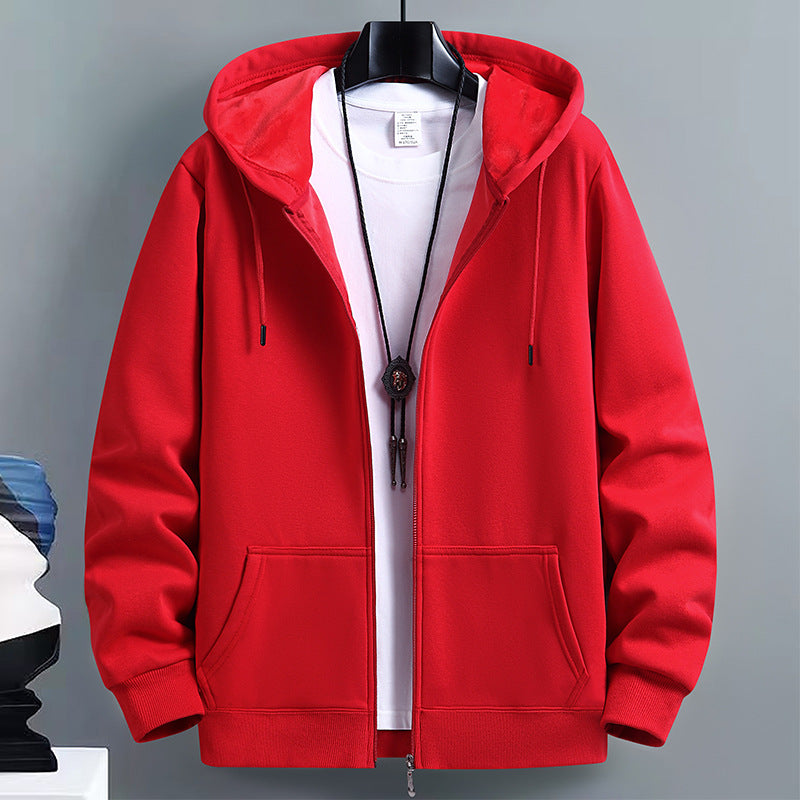 Mens Loose-Fit Hooded Cardigan Sweater For FallWinter