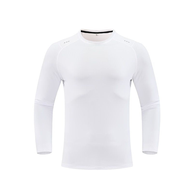 Mens Long-sleeve Athletic Compression Sweat-wicking Top