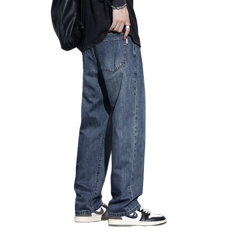 Fleece Lined American Style Retro Mens Straight Leg High Street Pants