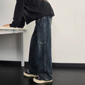 Mens New Stylish Loose-fit Straight-leg Jeans