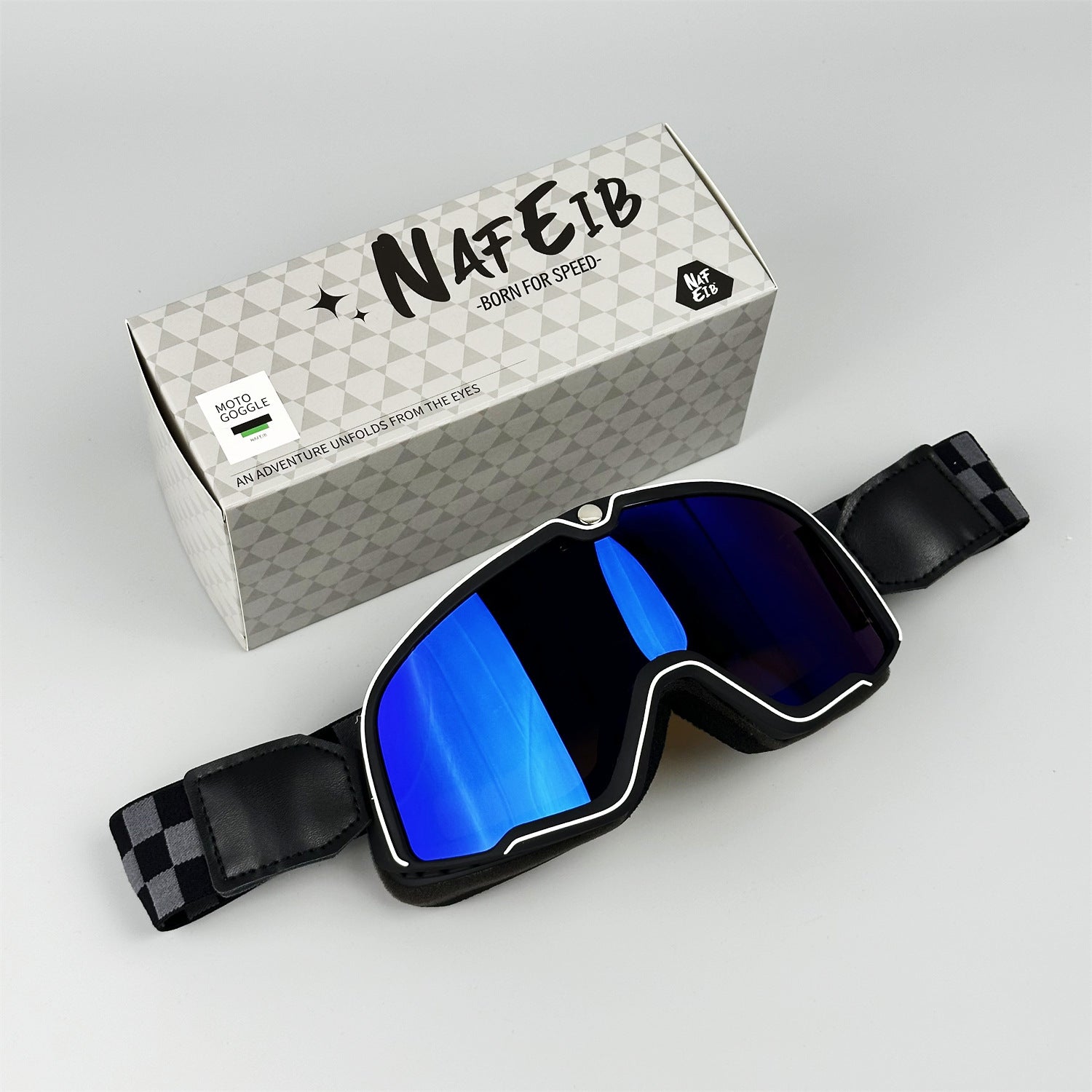 Retro-style DEUS Motorcycle Helmet Goggles