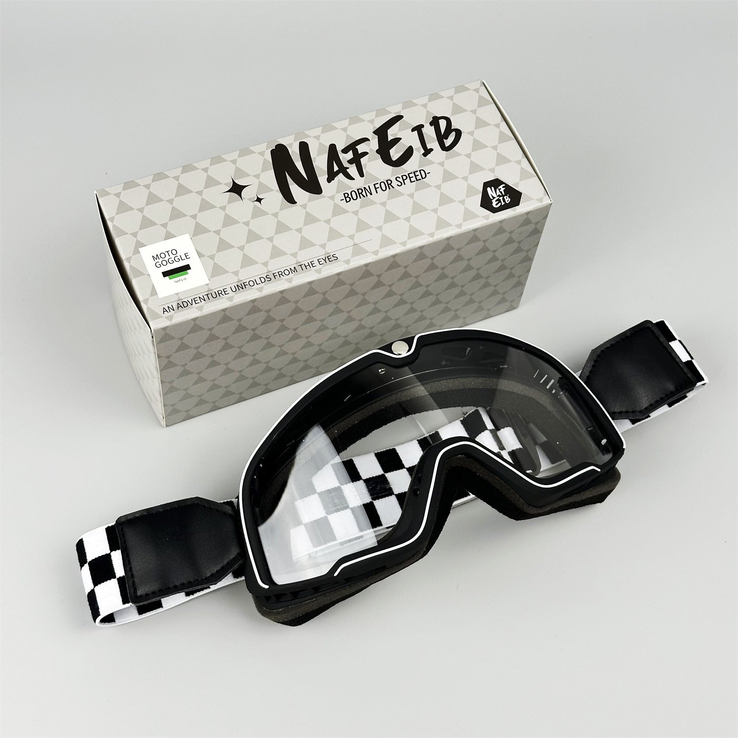 Retro-style DEUS Motorcycle Helmet Goggles