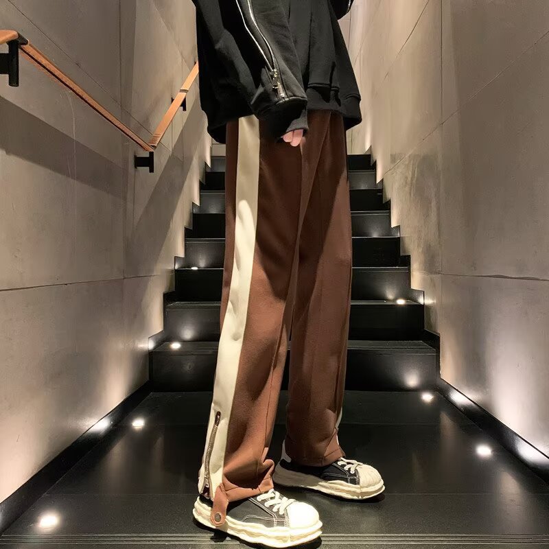 Mens Loose Fitting Straight Leg Summer Pants