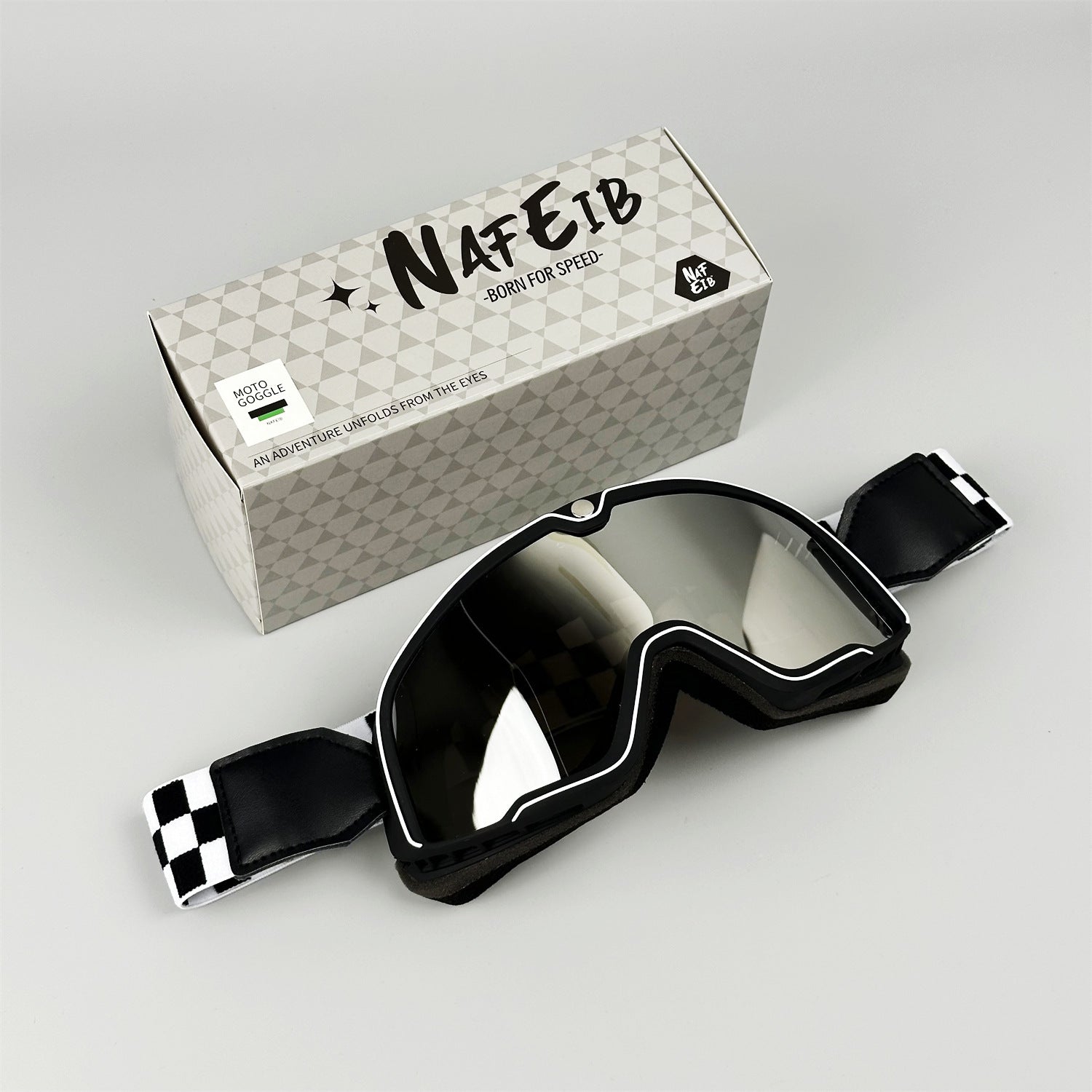 Retro-style DEUS Motorcycle Helmet Goggles