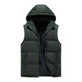 Mens Casual Solid-color Slim-fit Vest