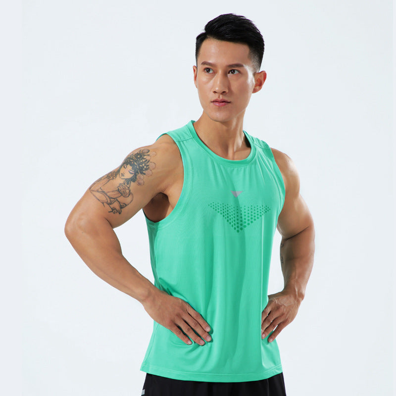 Mens Plus-Size Stretchy Breathable Tank Top