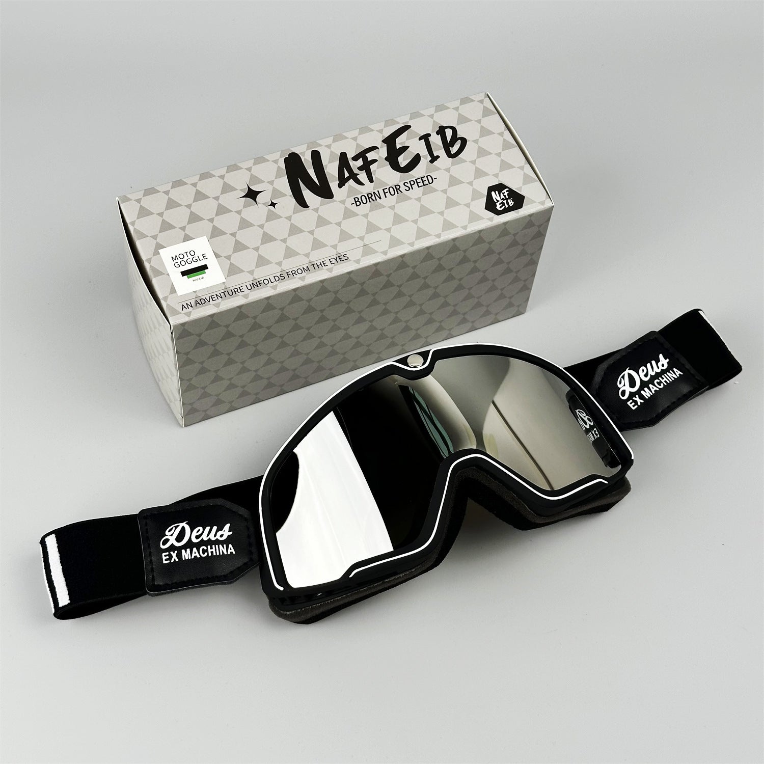 Retro-style DEUS Motorcycle Helmet Goggles