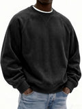 Mens Fashionable Simple And Relaxed Fit Sweatshirt
