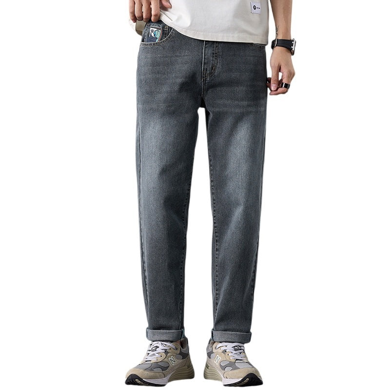 Mens Stretch Slim-Fit Denim Jeans