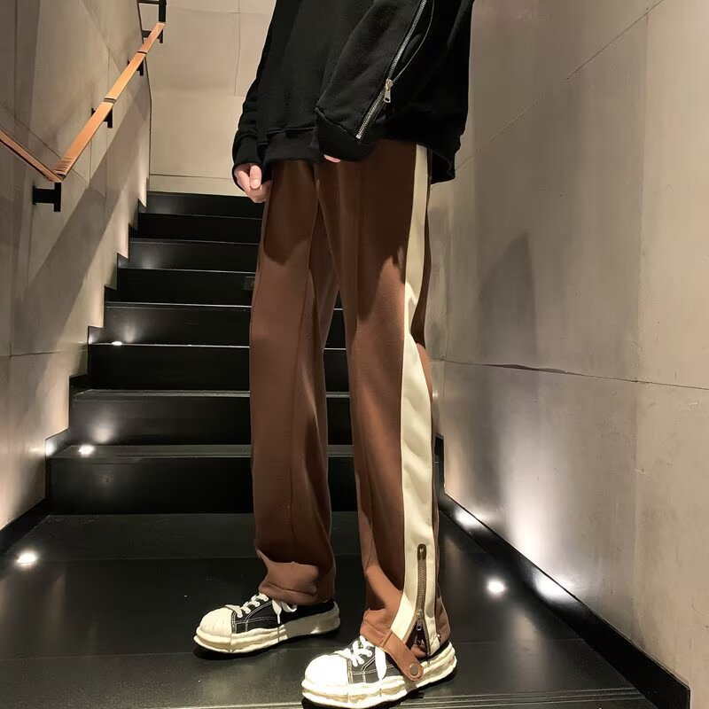 Mens Loose Fitting Straight Leg Summer Pants