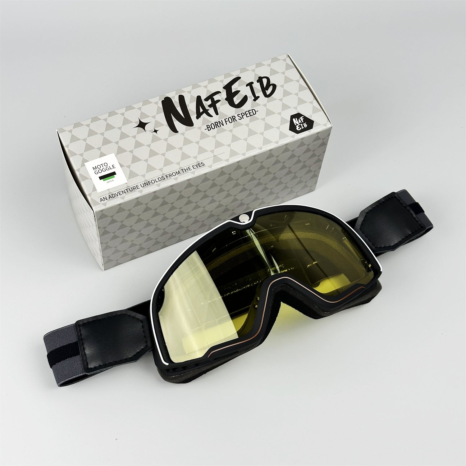 Retro-style DEUS Motorcycle Helmet Goggles