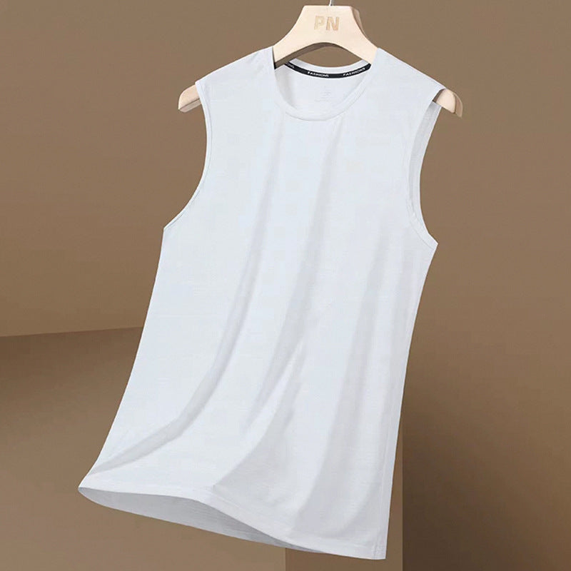 Mens Stylish Lightweight Breathable Sleeveless T-shirt