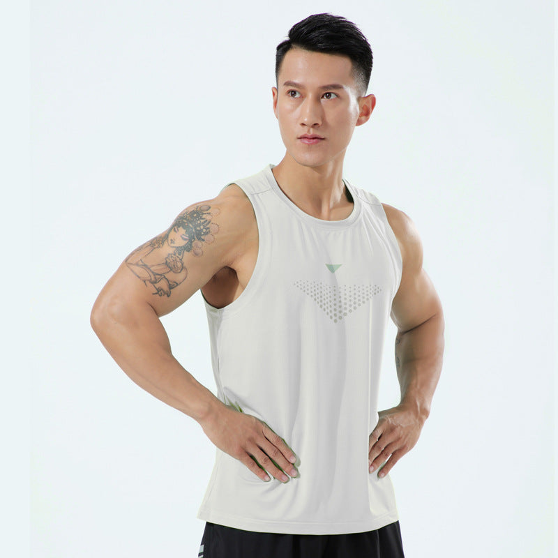 Mens Plus-Size Stretchy Breathable Tank Top