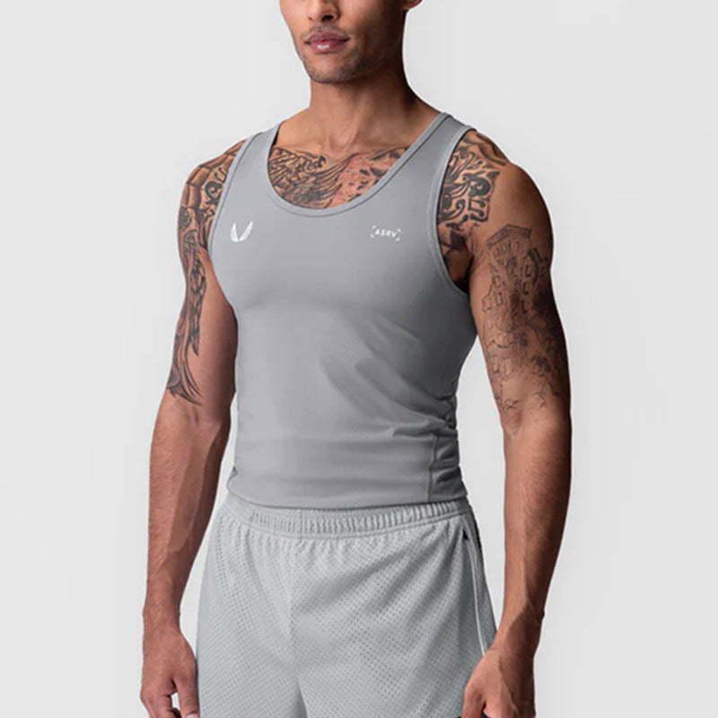 Sports Mens Quick-Dry, High-Stretch Sleeveless Tank Top