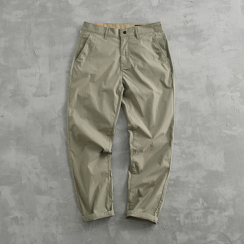 Mens Casual Straight Leg Trousers For Spring And Autumn