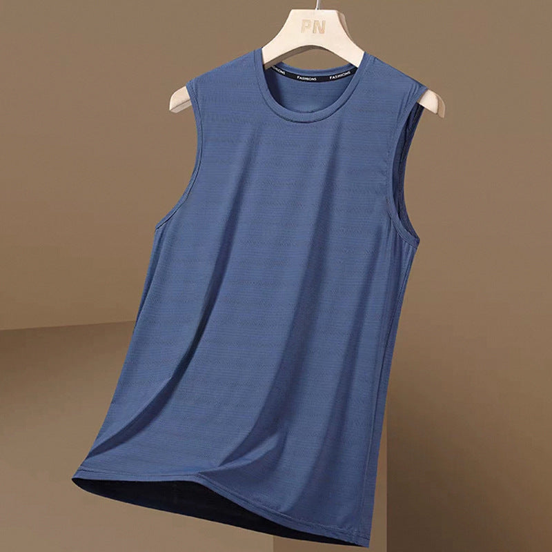 Mens Stylish Lightweight Breathable Sleeveless T-shirt