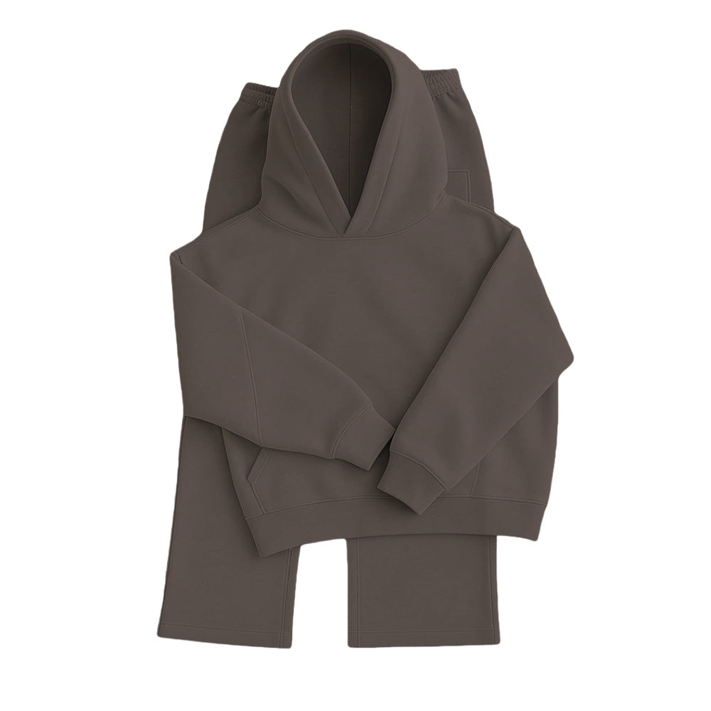 Men's Heavyweight Structured Hoodie - 3D Cut Sweatshirt with Adjustable Drawstring Hood and Ribbed Cuffs Hem